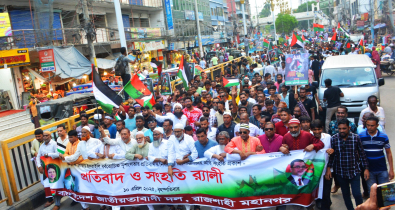 গাজা ও রাফায় ইসরায়েলের নৃশংসতার প্রতিবাদে বিএনপি’র প্রতিবাদ